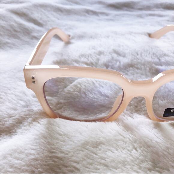 Juliette Clear Pink Computer Blue Light Glasses - Picture 6 of 9